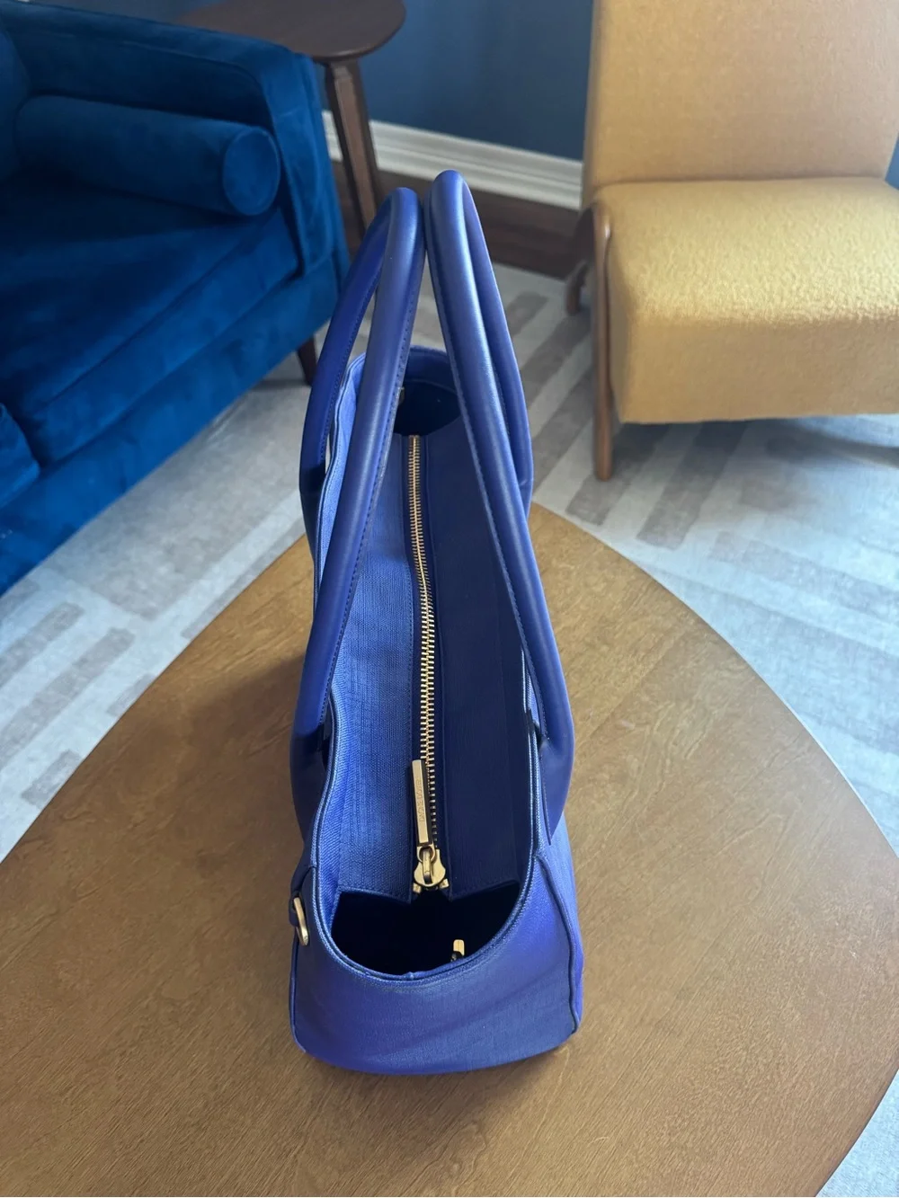Dagne Dover Navy Blue Laptop Tote